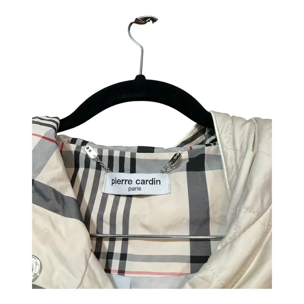 Pierre Cardin Coat Women Cream Size 44 - Picture 2 of 4